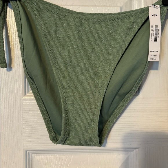 Victoria's Secret Green Textured Bikini Bottom - Brand New & Never Worn w/ Tags - Picture 1 of 3